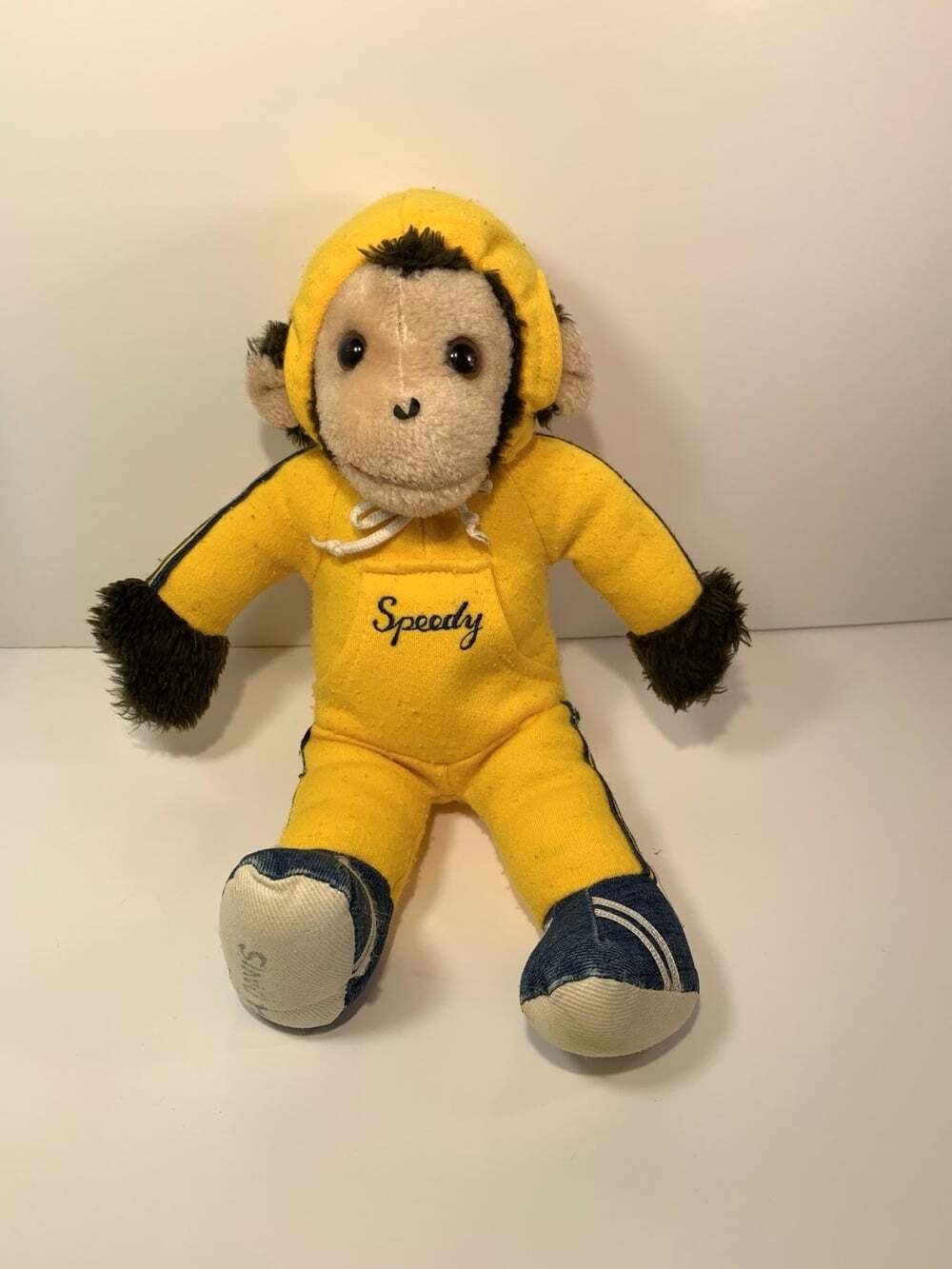 Speedy Monkey In Yellow Suit Vintage California Toys 12” Advertising Plush